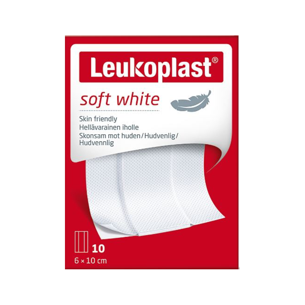 Leukoplast Soft White Dressings Pre-cut 6cm x 10cm 10 Pack - Cutprice Online
