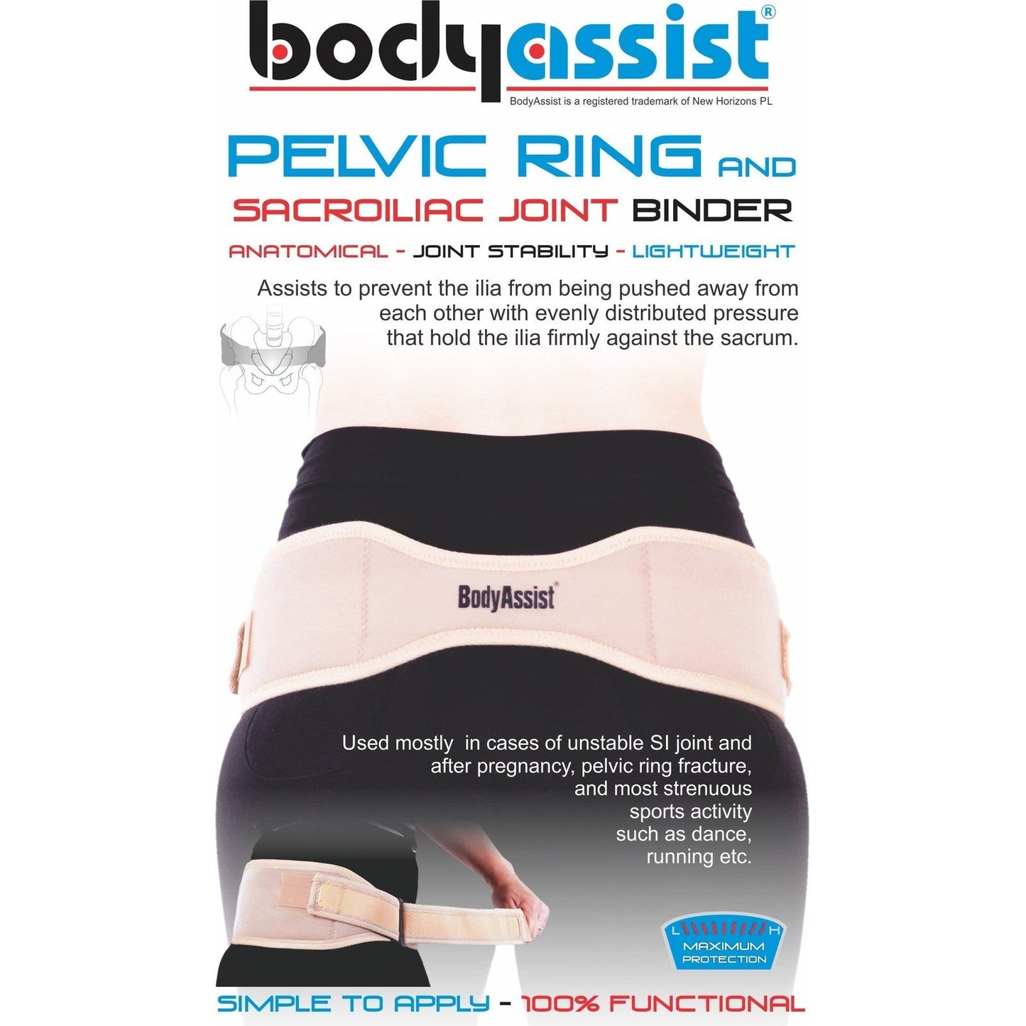 Body Assist Pelvic Ring and Sacroiliac Joint Binder - Cutprice Online