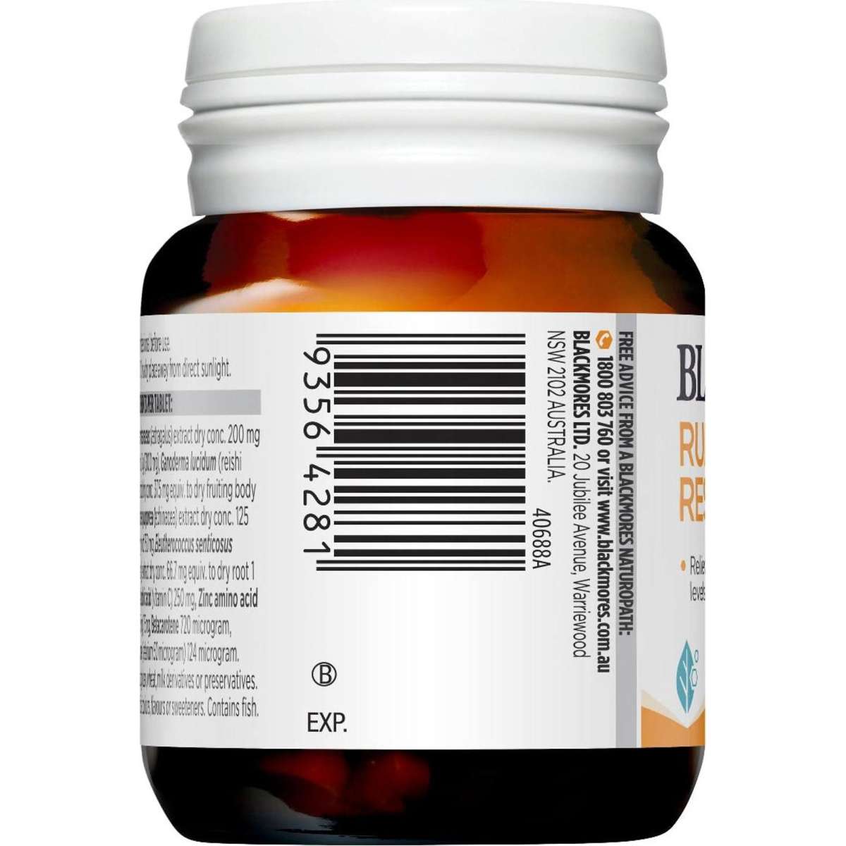 Blackmores Run Down Rescue 30 Tablets - Cutprice Online