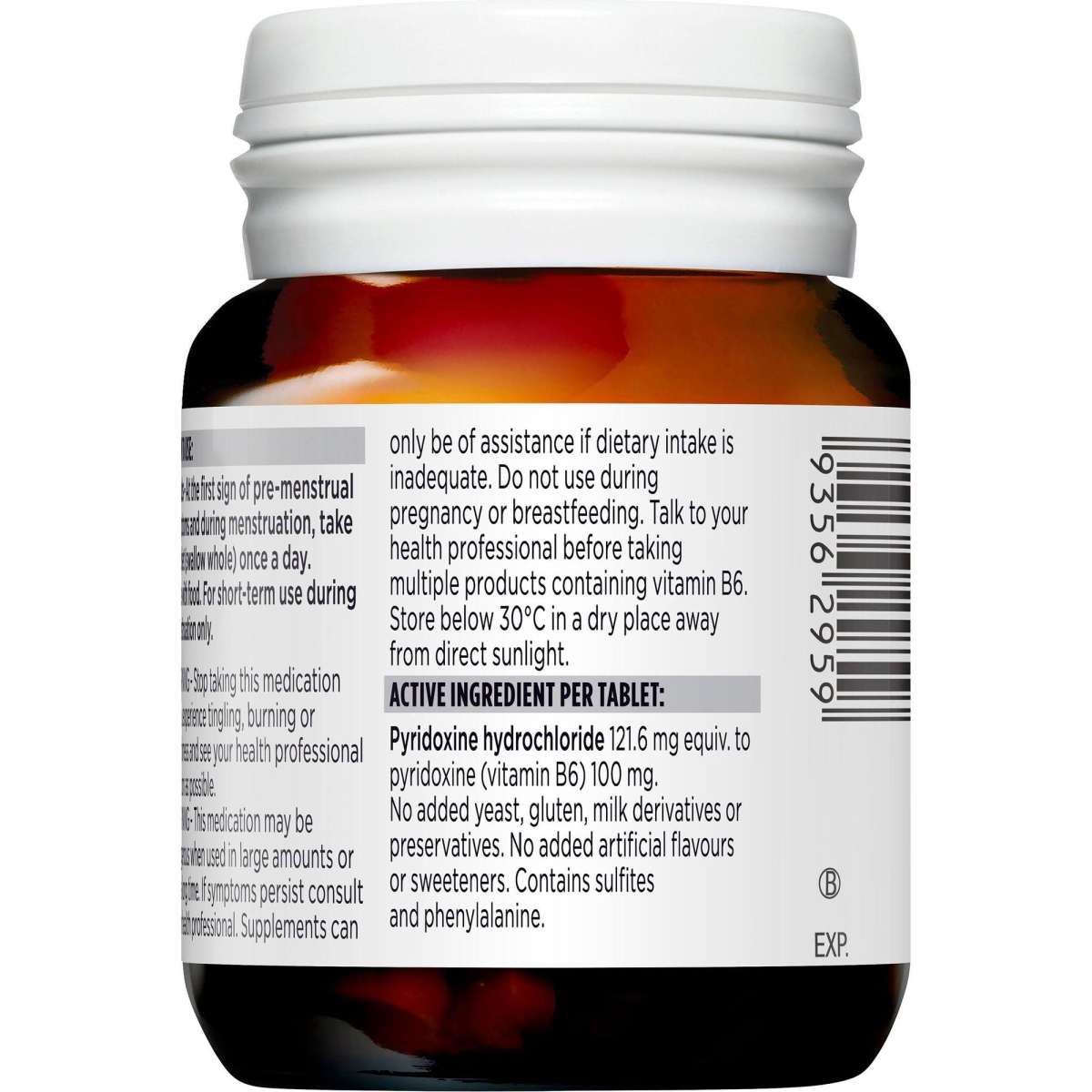 Blackmores Vitamin B6 100mg 40 Tablets New - Cutprice Online