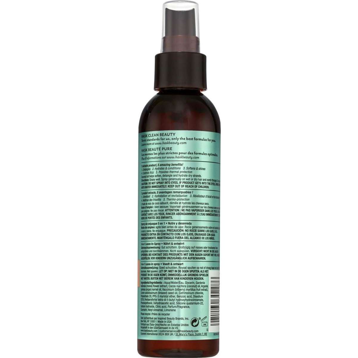 Hask Monoi Coconut Nourishing 5-in-1 Leave-In Spray Treatment 175mL - Cutprice Online