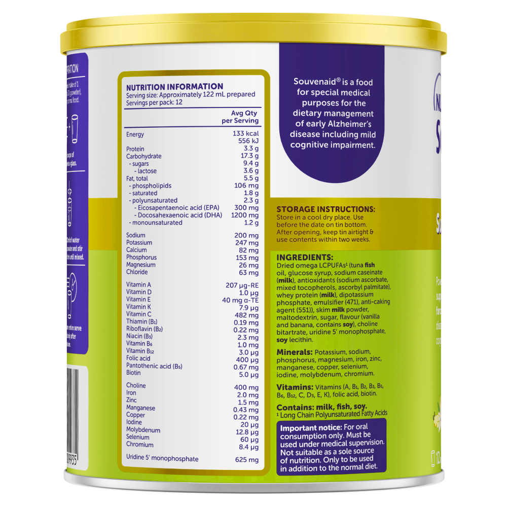 Souvenaid Powder Lemon And Orange 360g - Cutprice Online
