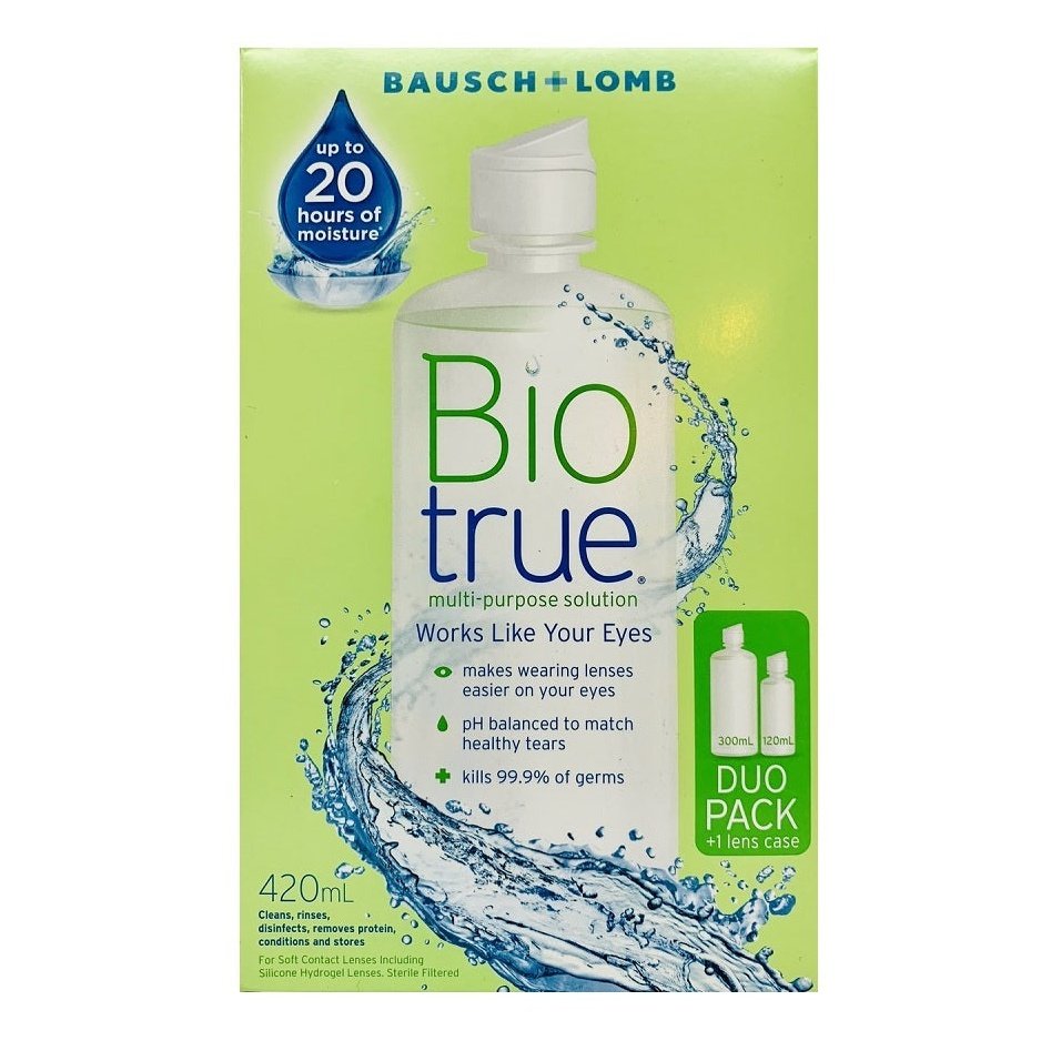 Bausch & Lomb Biotrue Multi Purpose Solution 300ml + 120ml Duo Pack - Cutprice Online
