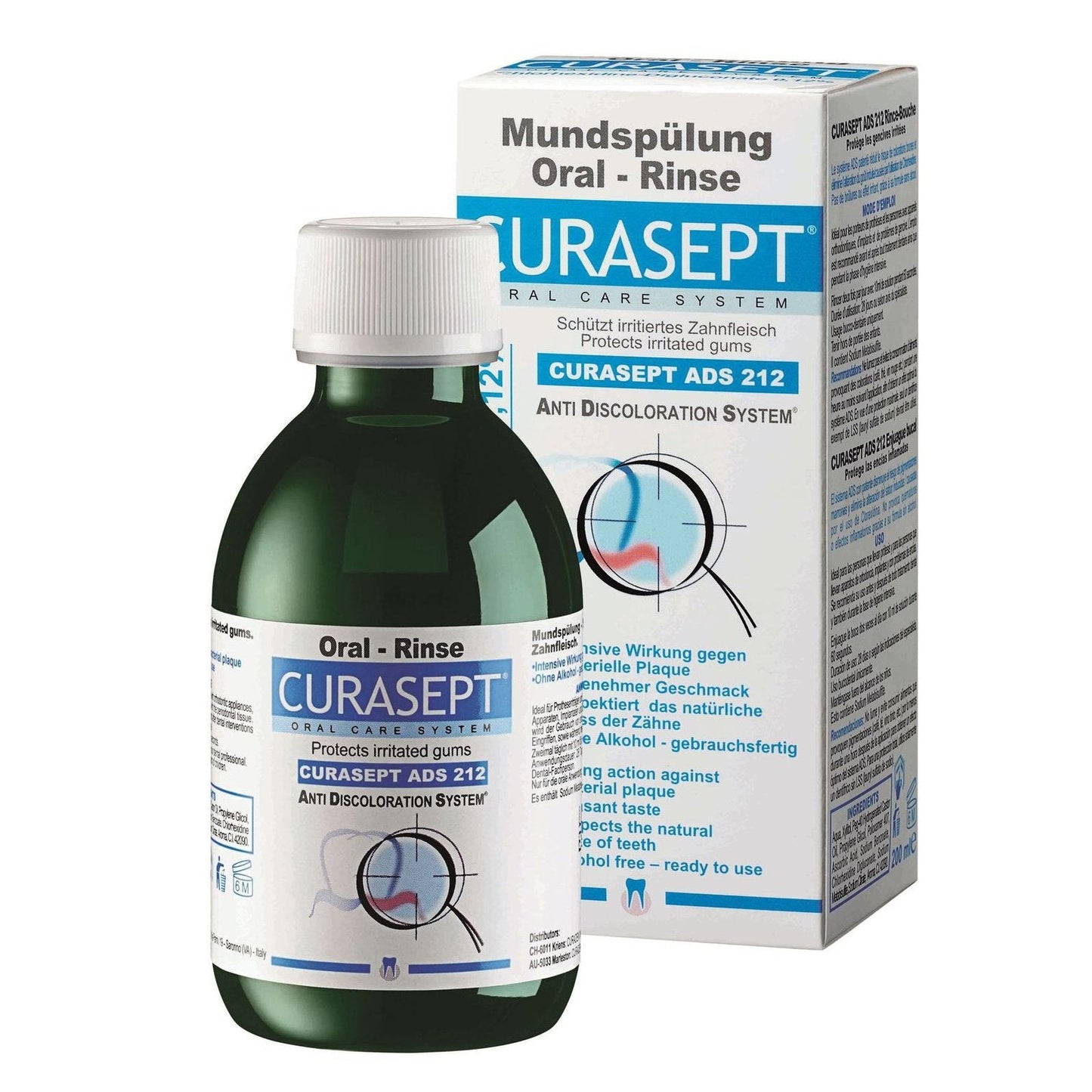 Curasept ADS 212 Chlorhexidine 0.12% Oral Rinse Mouthwash 200mL - Cutprice Online