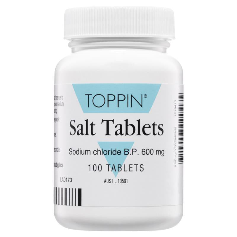 Toppin Salt Tablets 600Mg 100 - Cutprice Online