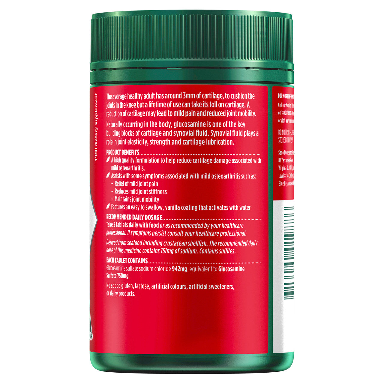 Nature's Own Glucosamine Sulfate 400 Tablets - Cutprice Online
