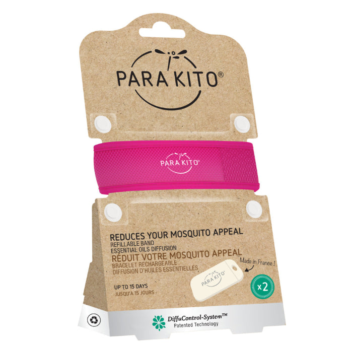 Para'kito Mosquito Repellent Adult Wristband Pink 1 Each