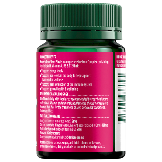 Natures Own Iron Plus 50tab