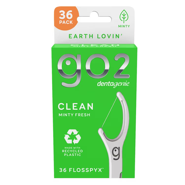 Go2 Dentagenie Clean Minty Fresh Flosspyx 36 Pack - Cutprice Online