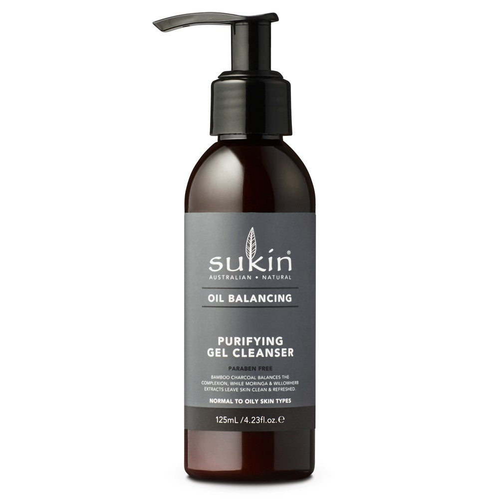 Sukin Oil Balancing Plus Charcoal Purifying Gel Cleanser 125ml - Cutprice Online