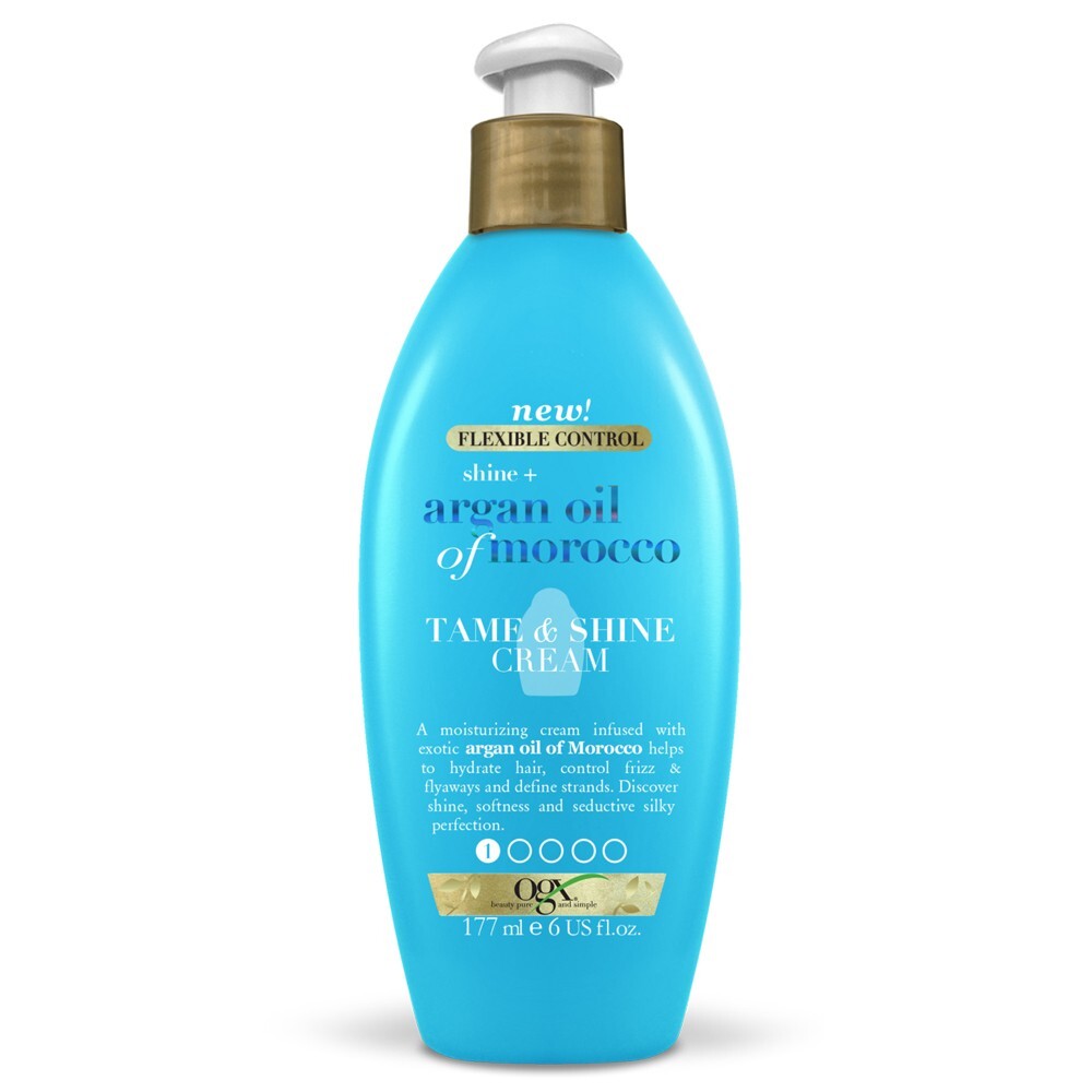 Ogx Flexible Control Shine + Hydrate Argan Oil Of Morocco Tame & Shine Cream For Frizzy Hair 177mL - Cutprice Online