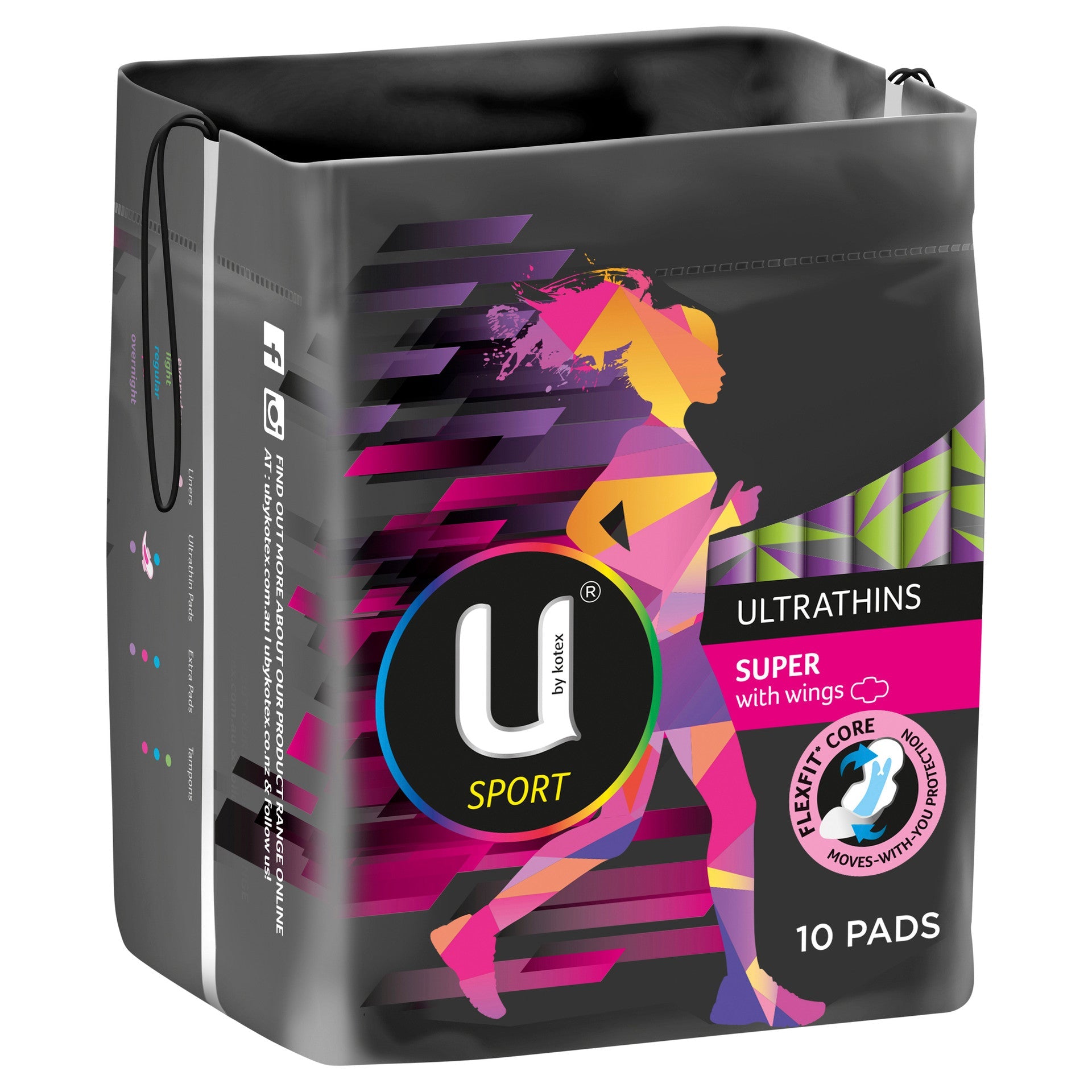 U BY KOTEX Sport Ultrathin Super with Wings 10 Pack - Cutprice Online