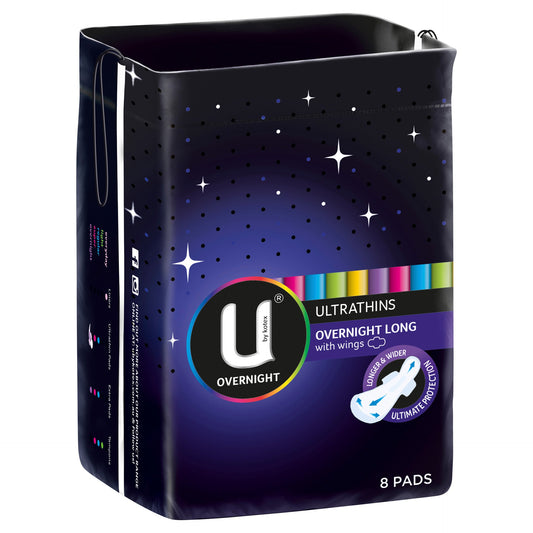 U by Kotex Overnight Ultrathins Long  8 Pack - Cutprice Online