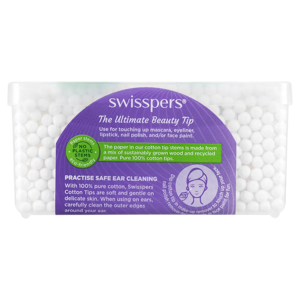 Swisspers Cotton Tips Paper Stems 240 Pack - Cutprice Online