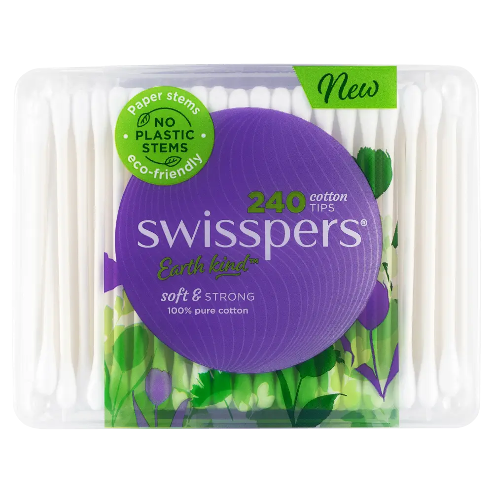 Swisspers Cotton Tips Paper Stems 240 Pack - Cutprice Online