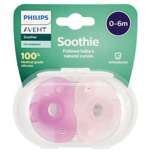 Avent Soothie 0-6 Months Pink 2 Pack - Cutprice Online