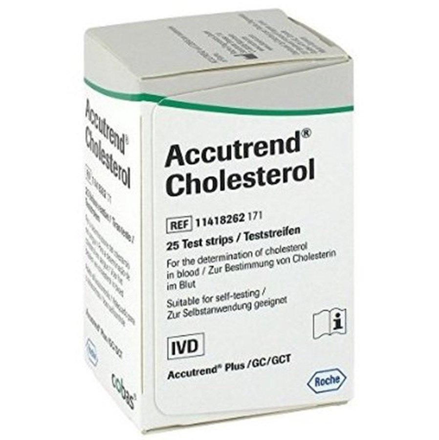 Accutrend Cholesterol Test 25 Strips - Cutprice Online
