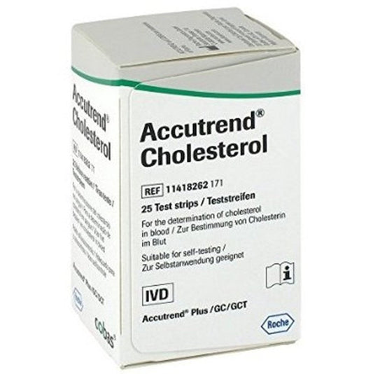 Accutrend Cholesterol Test 25 Strips - Cutprice Online