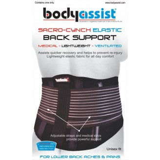 Bodyassist Sacro Cynch Elastic Back Support (No Suspenders) - Cutprice Online