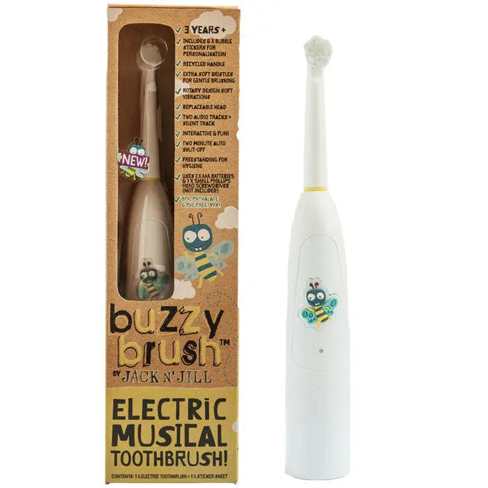 JACK N' JILL Electric Musical Toothbrush Buzzy Brush - 3 Years + 1 JACK N' JILL