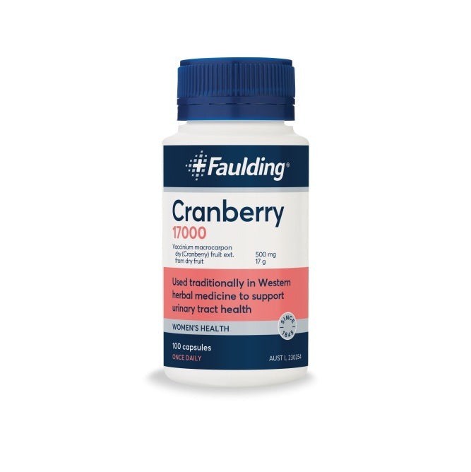 Faulding Remedies Cranberry 17000 100 capsules - Cutprice Online