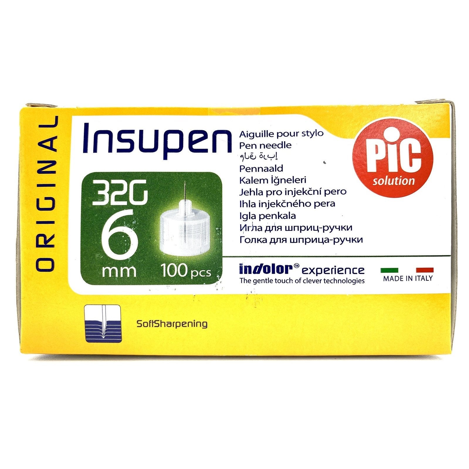Insupen Pen Insulin Needle 32g 6mm 100PK - Cutprice Online