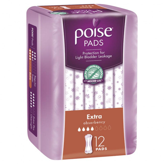 Poise Pads For Bladder Leaks Extra 12 PK - Cutprice Online