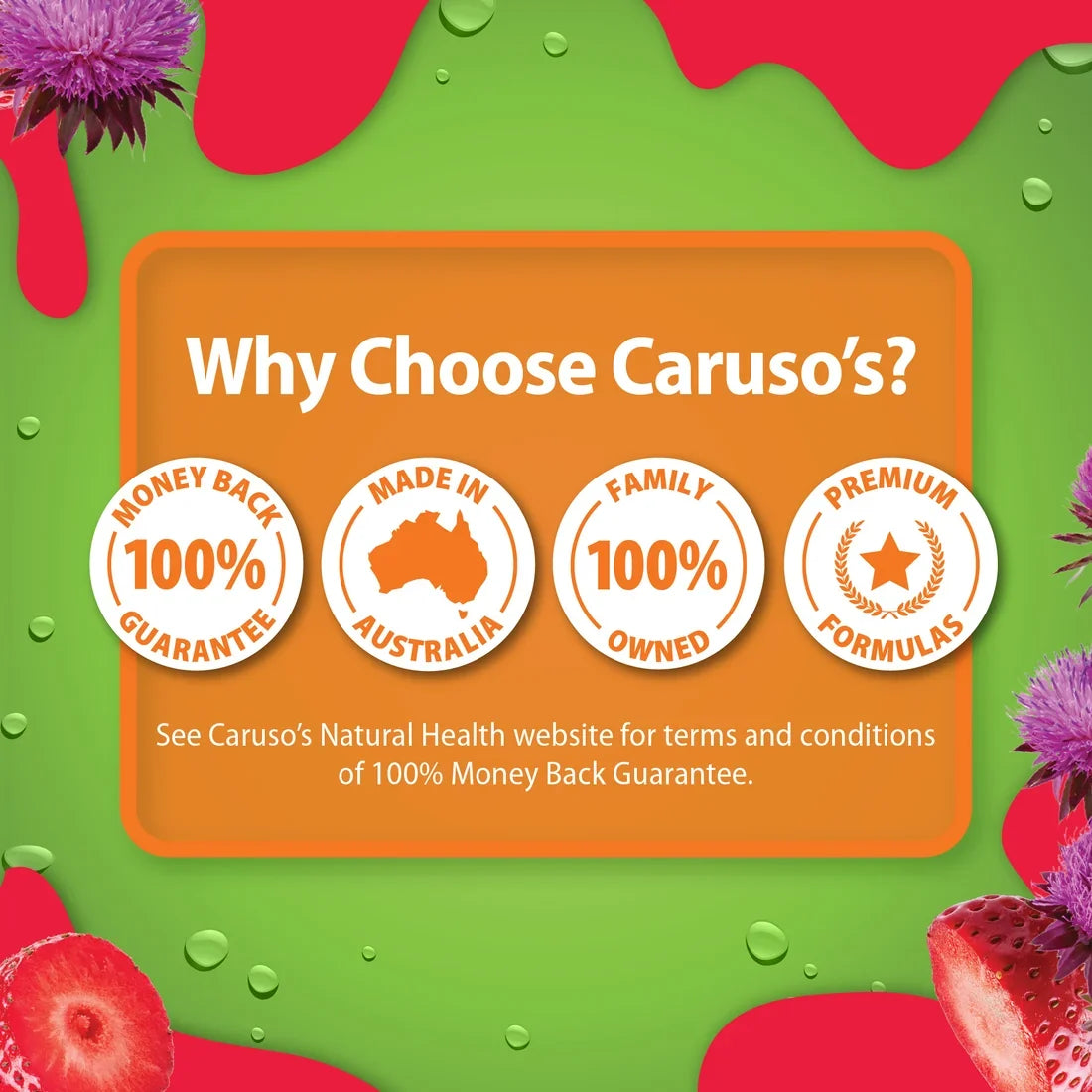 Caruso’s MILK THISTLE Gummies 60 Pastilles