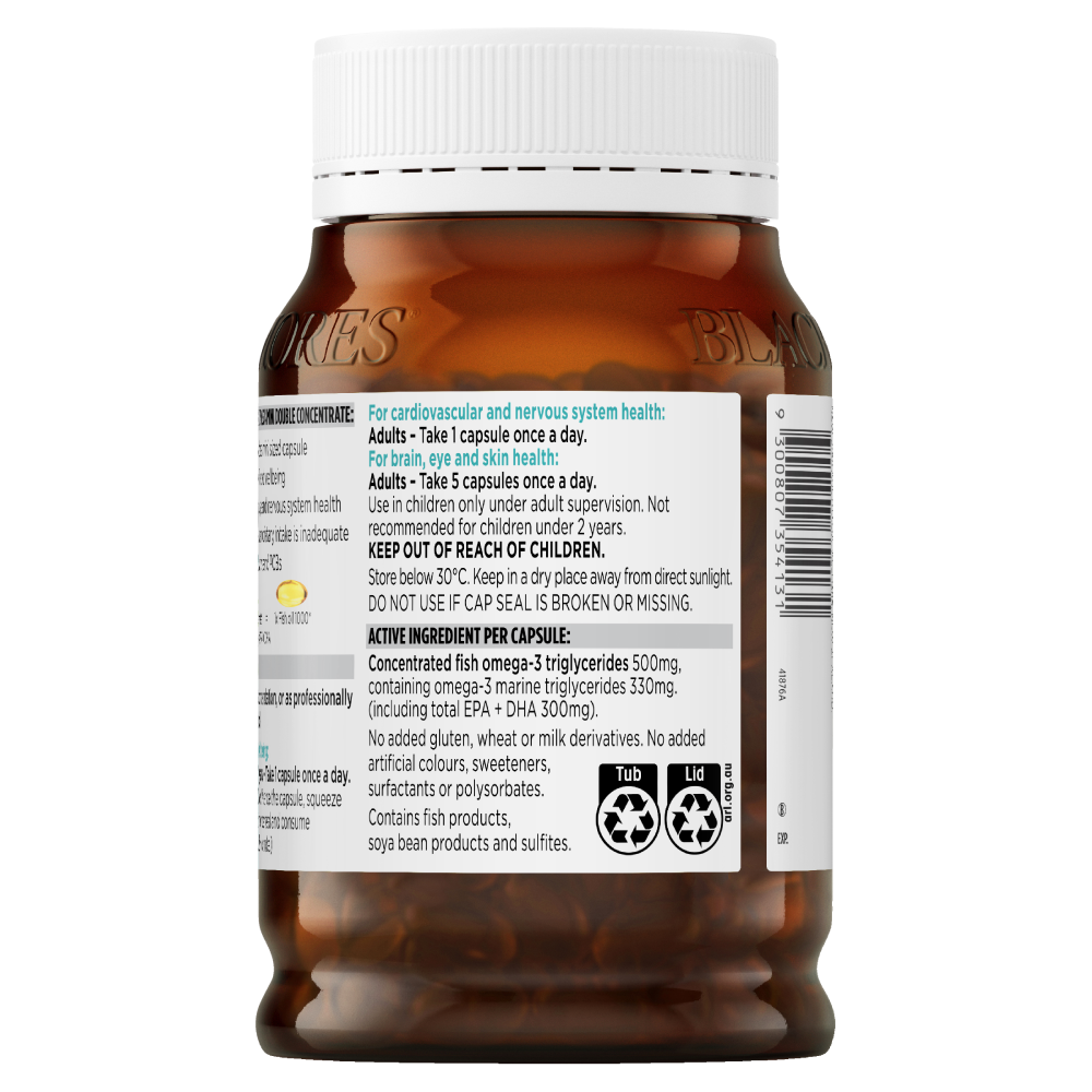 Blackmores Odourless Fish Oil 400 Mini Capsules - Cutprice Online