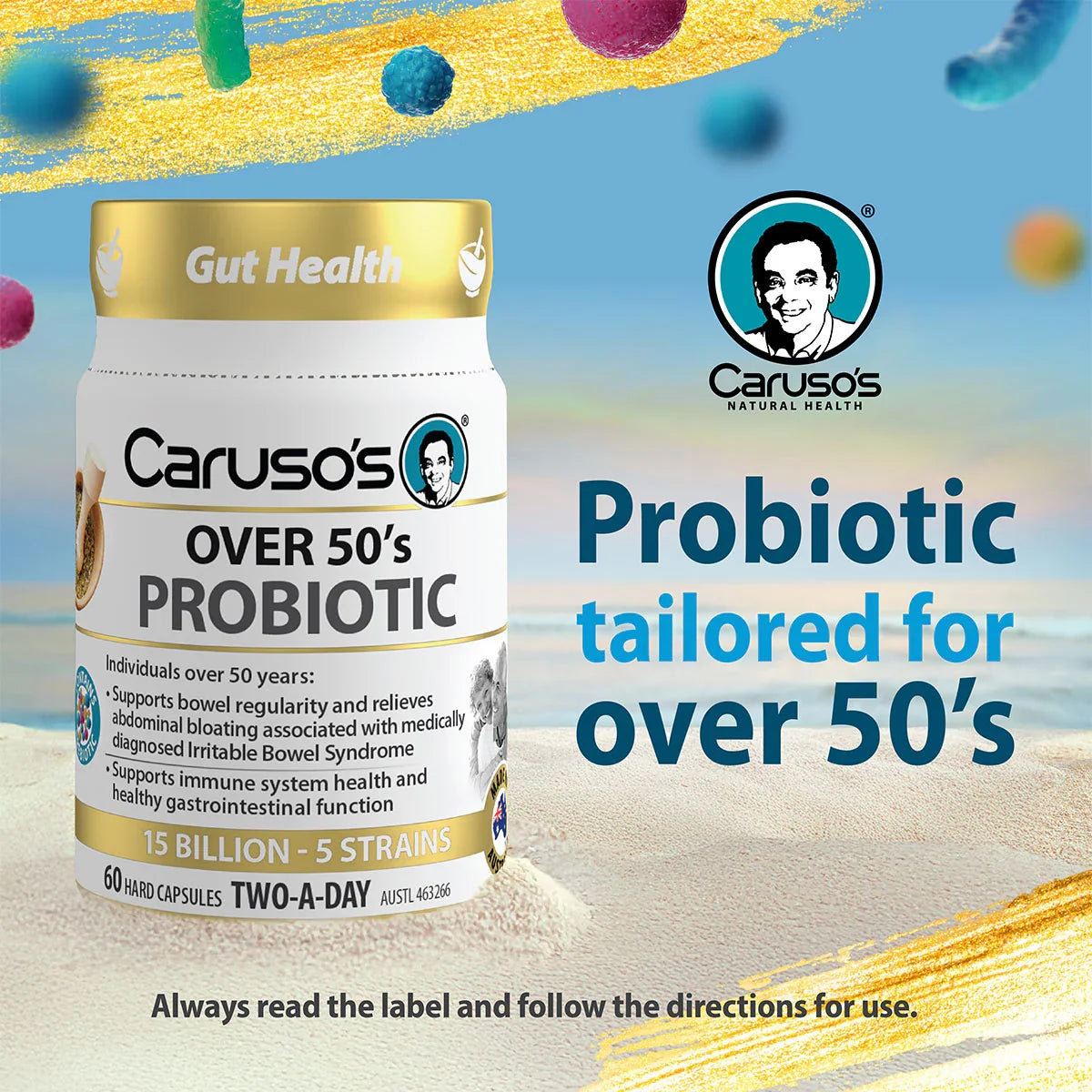 Caruso’s Over 50’s Probiotic 60 Capsules