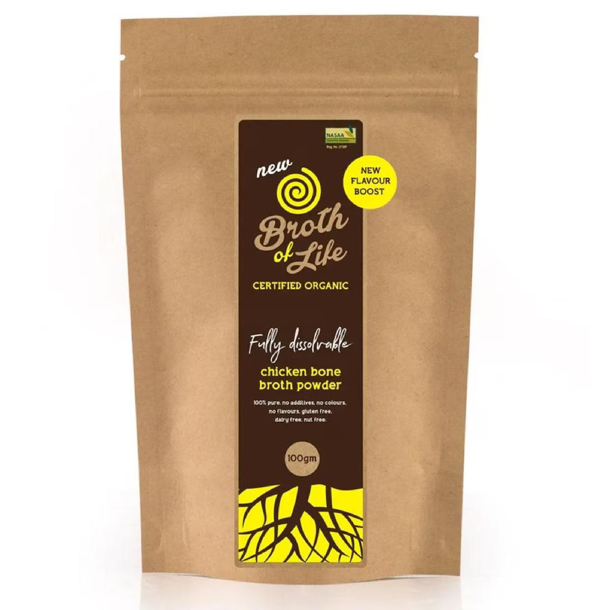 Broth of Life Organic Freeze Dried Chicken Bone Broth Powder 100GM - Cutprice Online
