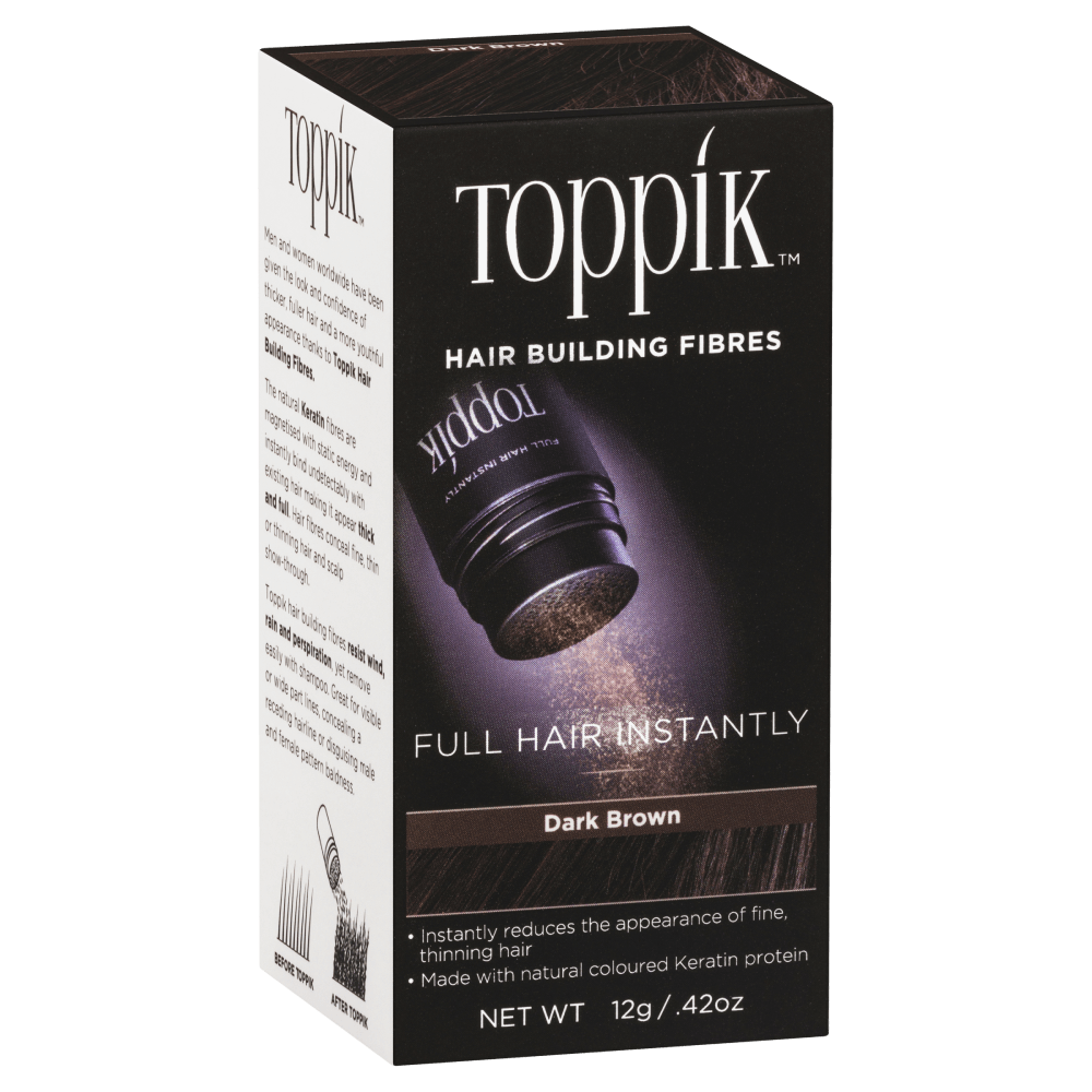 Toppik Hair Building Fibres Dark Brown 12g - Cutprice Online