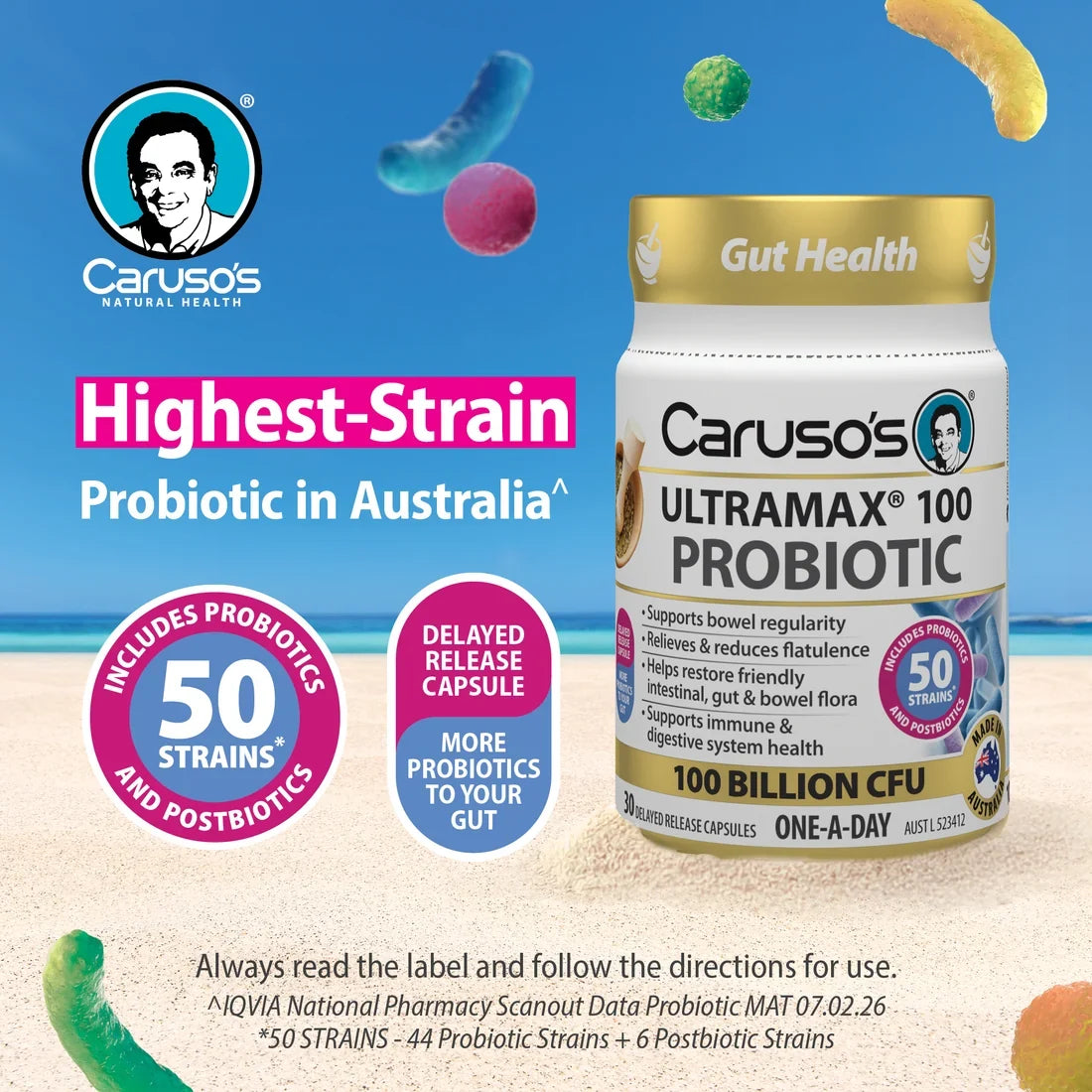 Caruso's Ultramax 100 Probiotic 30 Caps