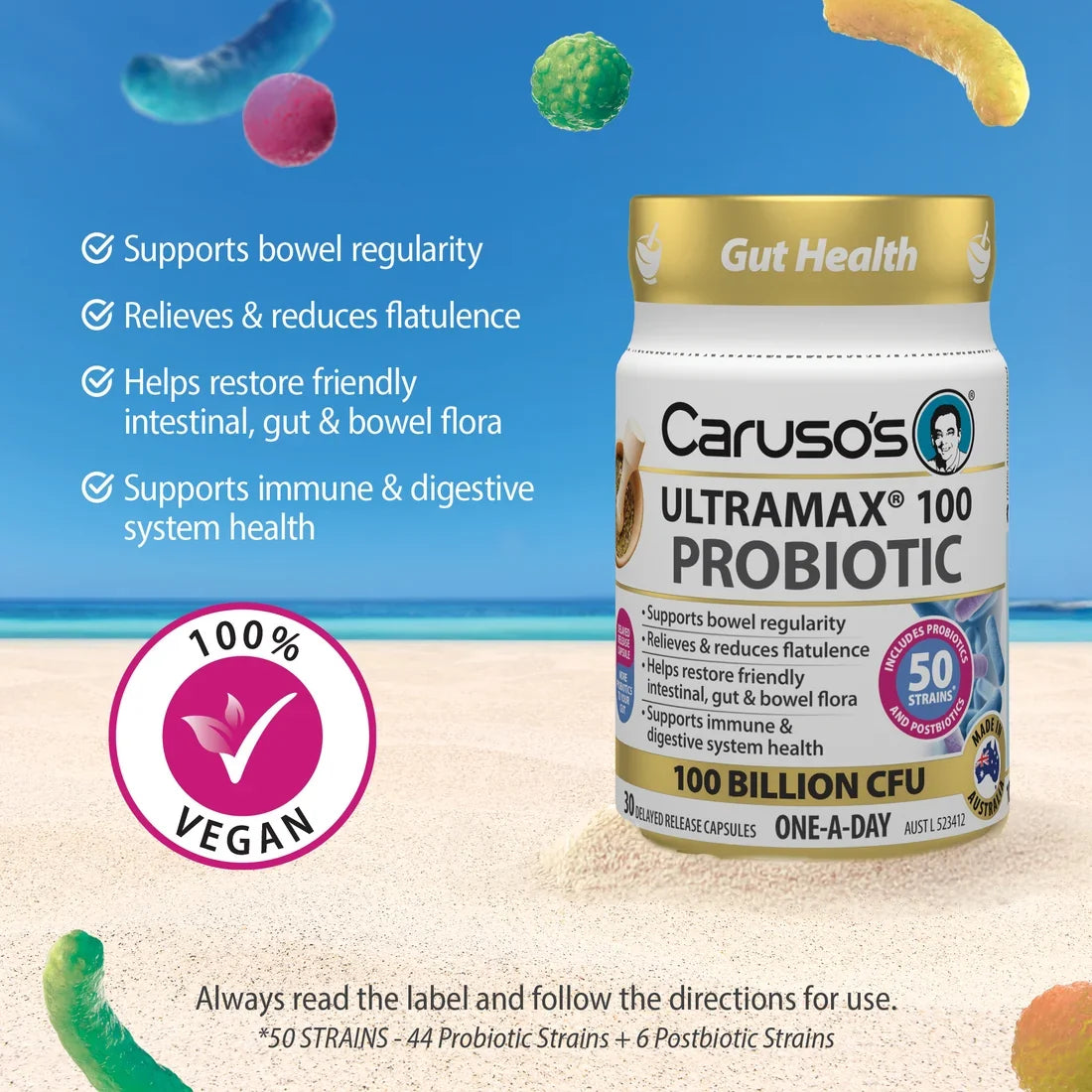 Caruso's Ultramax 100 Probiotic 30 Caps