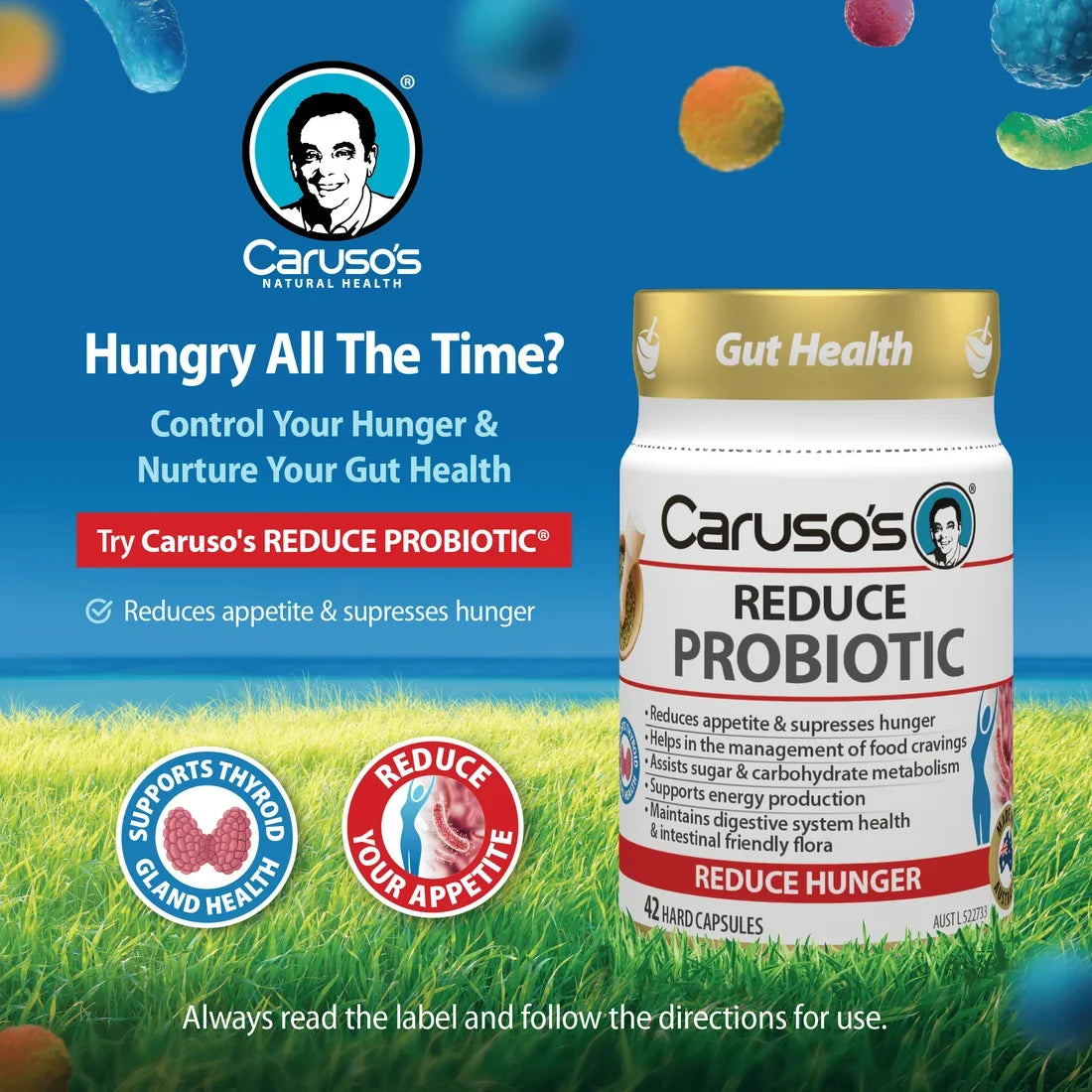 Caruso's Reduce Probiotic 42 Caps