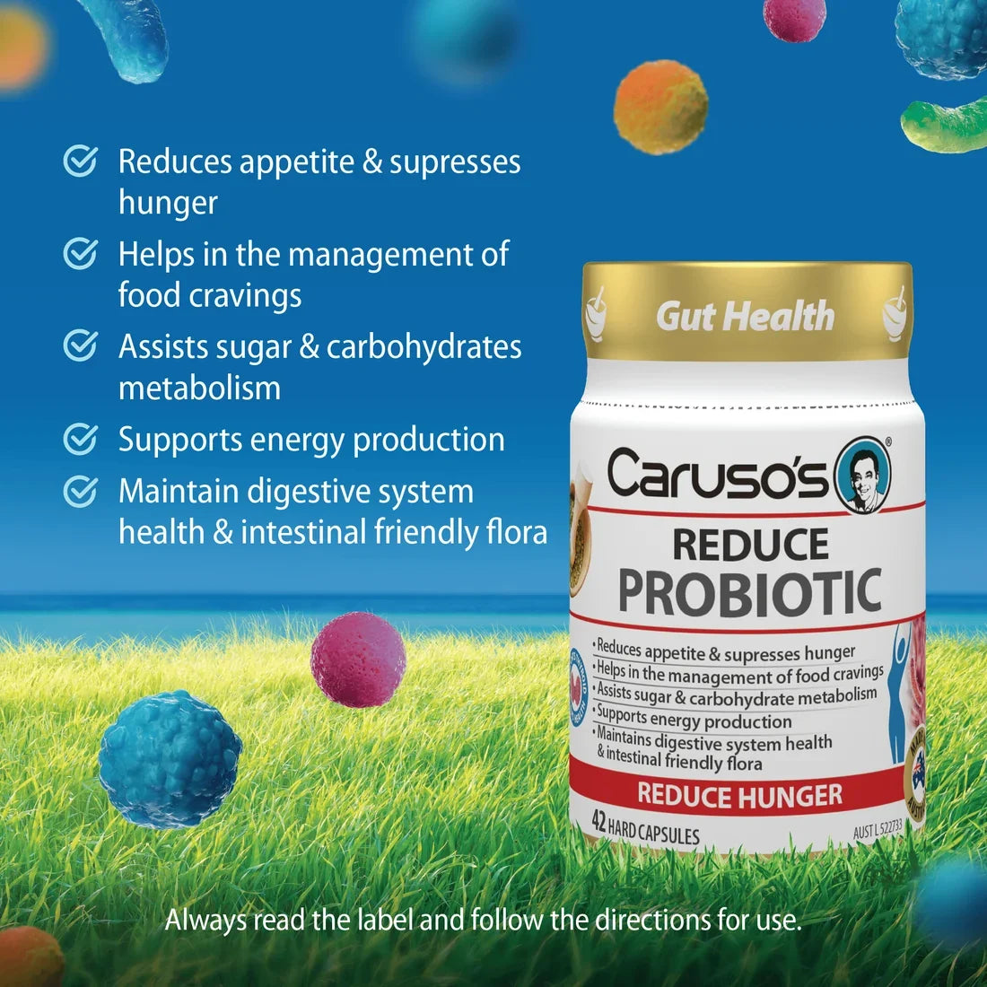 Caruso's Reduce Probiotic 42 Caps