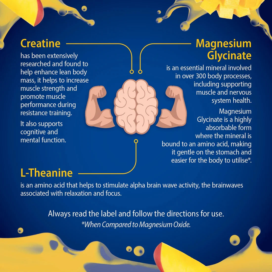 Caruso’s Creatine + L-Theanine + Magnesium Glycinate 225g