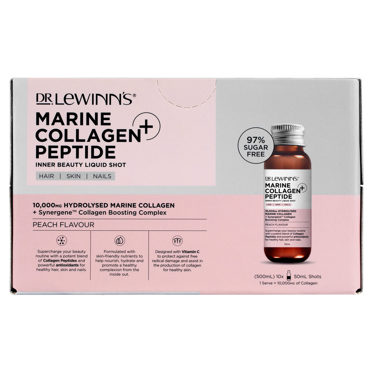 Dr LeWinn's Marine Collagen Peptide Liquid 50ml x 10 Pack