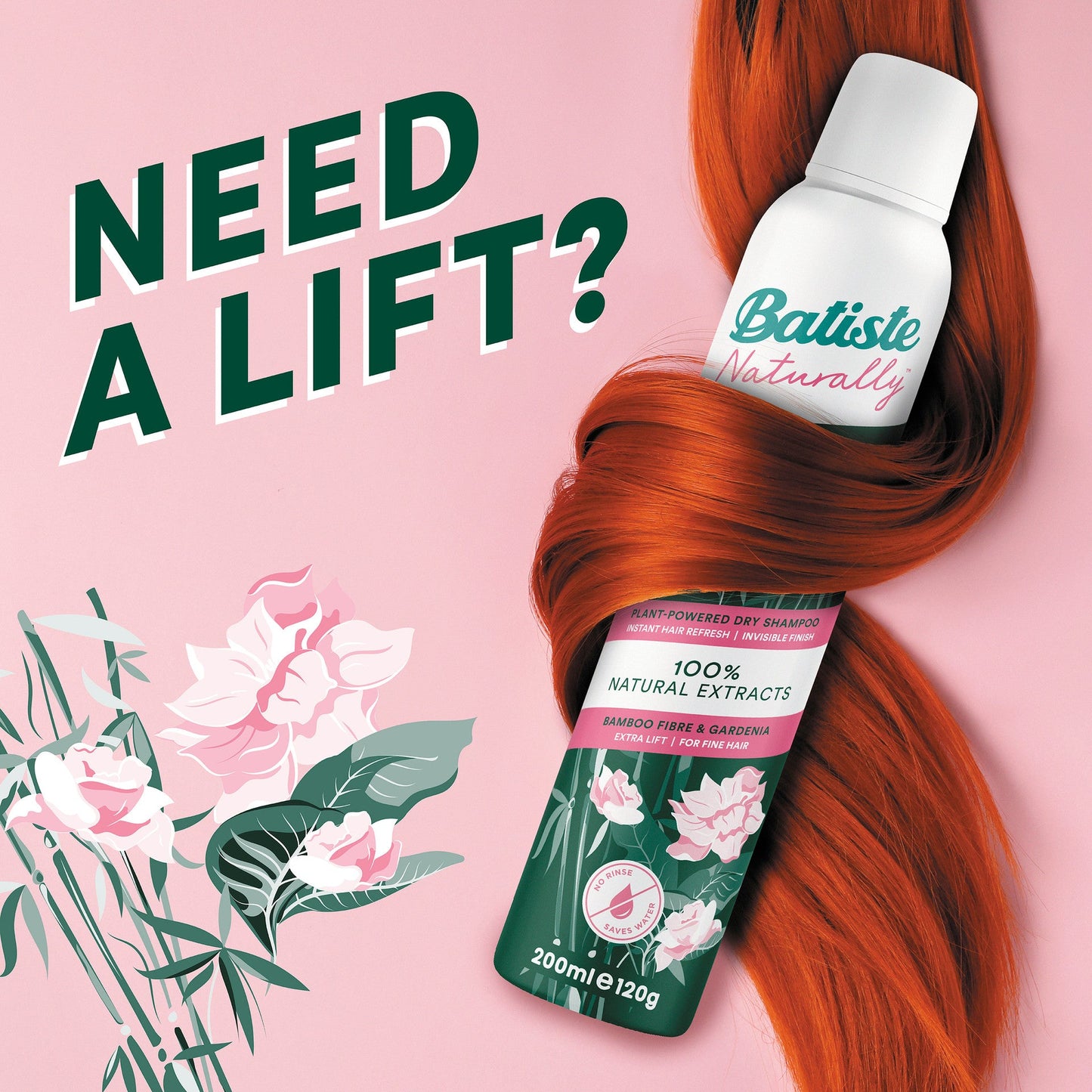 Batiste Naturally Bamboo Fibre and Gardenia 200ml - Cutprice Online