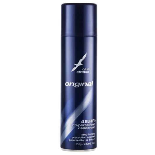 Blue Stratos Original Anti-perspirant Deodorant Spray 150g - Cutprice Online
