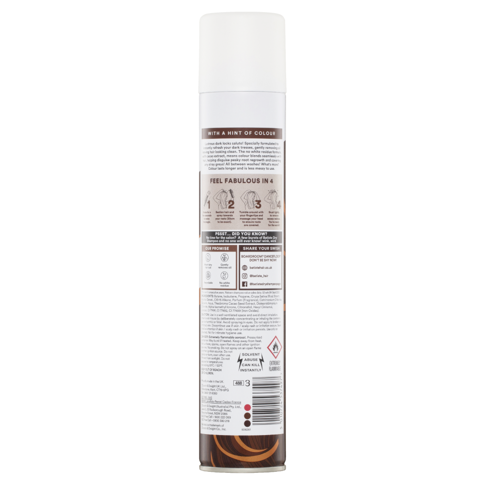 Batiste Dry Shampoo Dark Hair 350mL