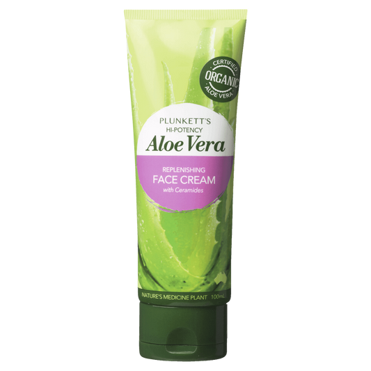 Plunkett’s Hi-Potency Aloe Vera Replenishing Face Cream with Ceramides 100mL - Cutprice Online