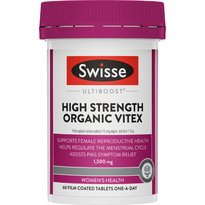 Swisse Ultiboost High Strength Organic Vitex 60 Tablets