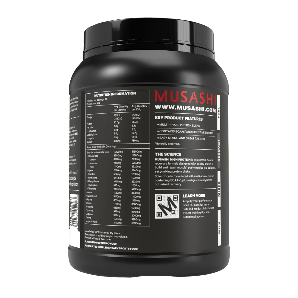 Musashi High Protein Salted Caramel 900g