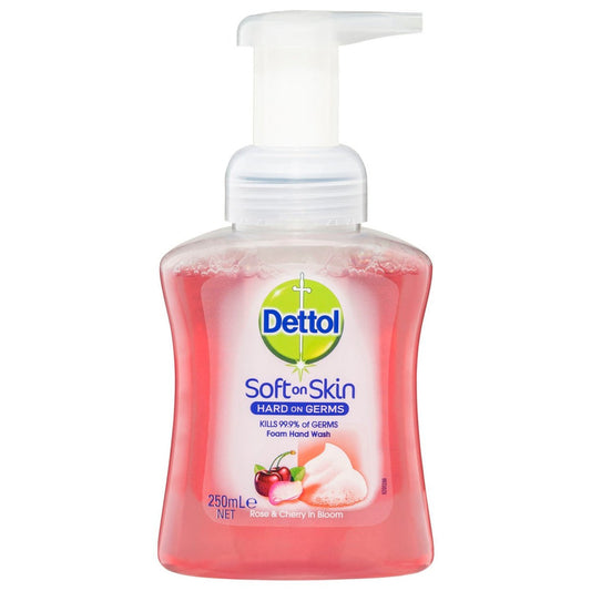 Dettol Touch of Foam Hand Wash Rose & Cherry in Bloom - 250mL - Cutprice Online