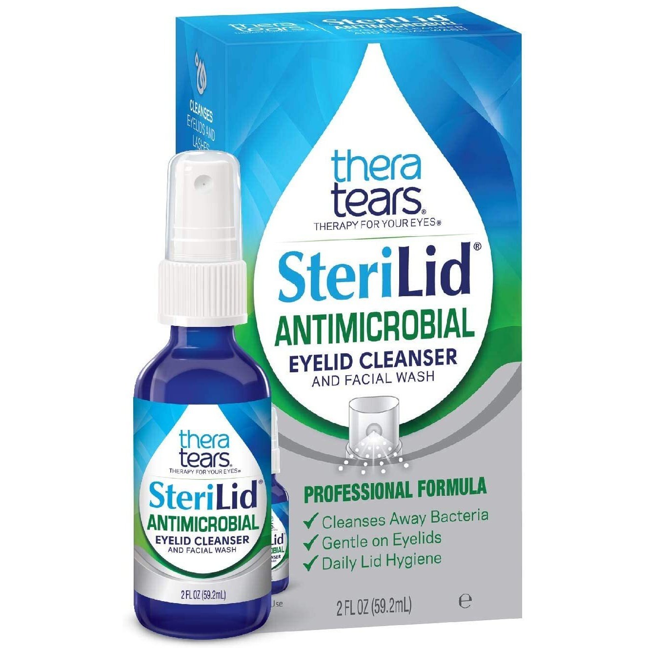 THERATEARS STERILID ANTI MICROBIAL EYE LID&CLEANSER 59.2ml - Cutprice Online