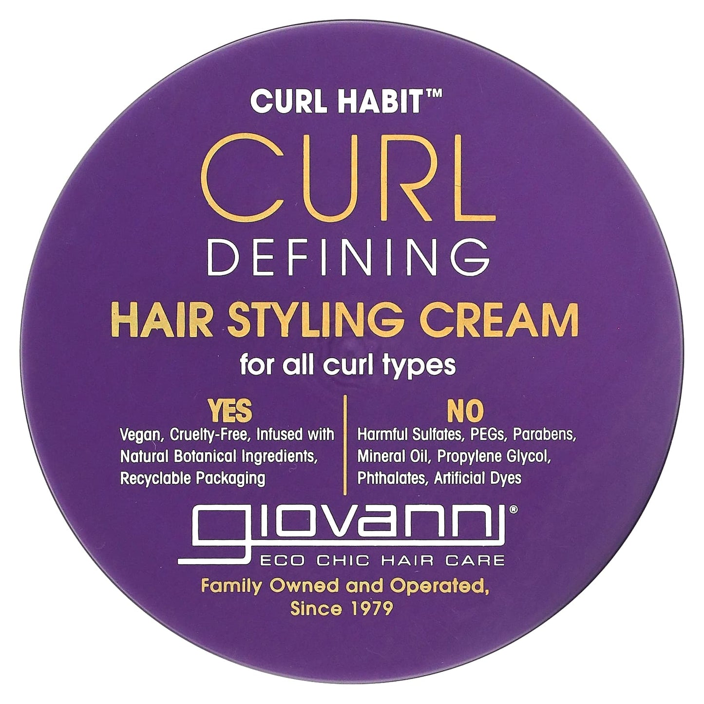 Giovanni Hair Styling Cream Curl Habit Curl Defining 295ml GIOVANNI