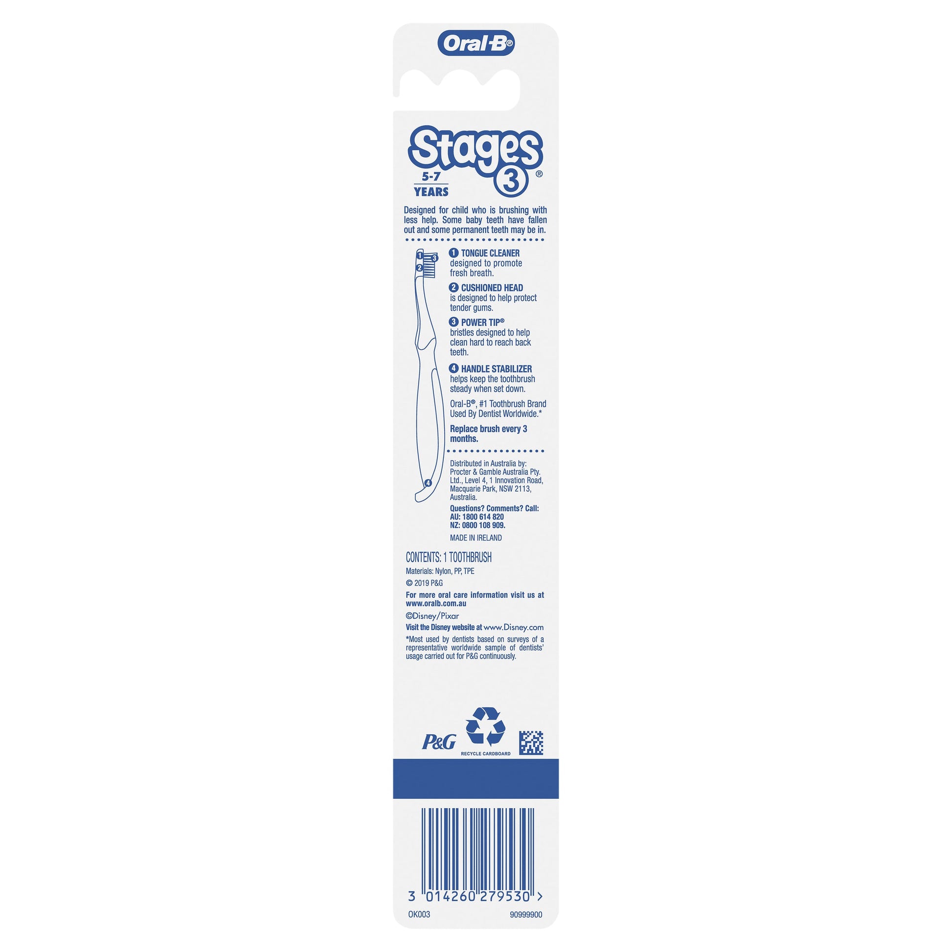 Oral B Toothbrush Stages 3 5-7 years - Cutprice Online