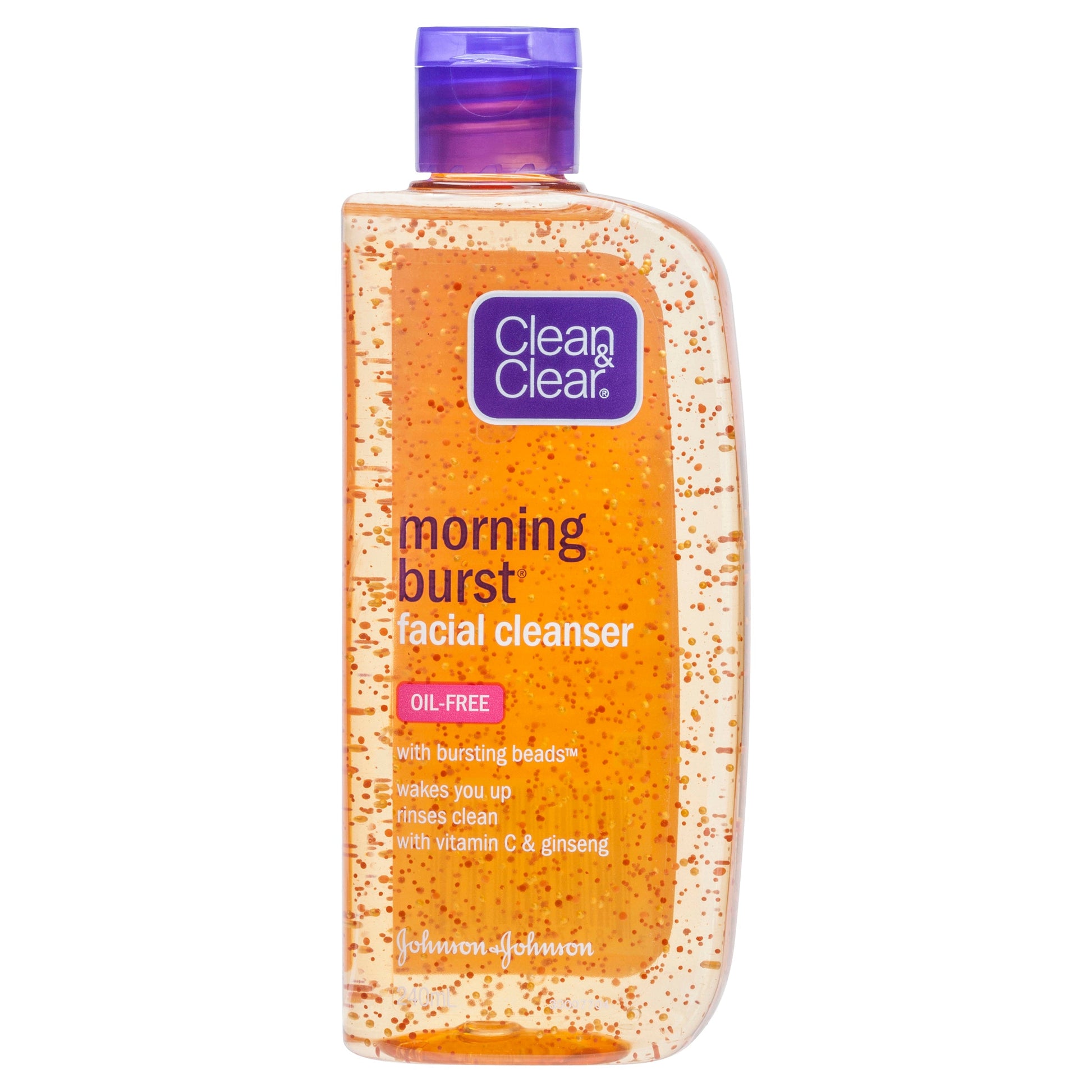 Clean & Clear Morning Burst Orange Facial Cleanser with Bursting Beads 240mL - Cutprice Online