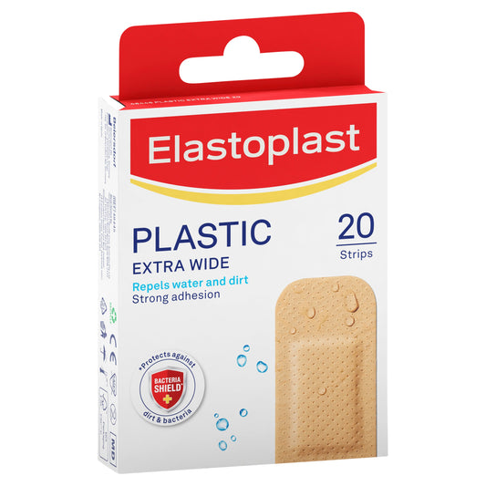 Elastoplast 48445 Extra Wide Plastic Strips 20 - Cutprice Online